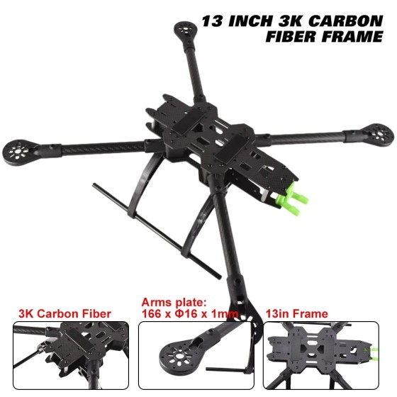 Hot Sales 13-inch/15-inch Crossing Machine Carbon Fiber Frame Crossing Machine Drone Frame